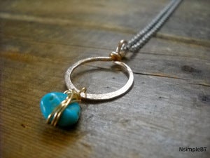 Image of Simple Turquoise Necklace
