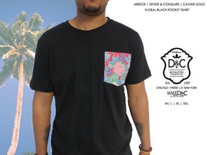 Image of MBDCR| D&C Divide & Conquer AQUA Floral Pockets Tee