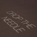 Image of Drop the Needle Print on Brown - Screen Printed