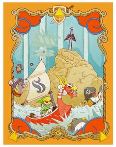 Image of Wind Waker 11" x 14" print