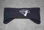 Image of Embroidered Black Fleece Headband