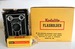 Image of Vintage Kodak Brownie Six- 20 w/ flash holder and roll of film