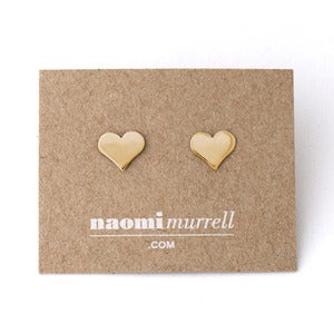 Image of Heart Studs | Golden