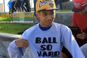 Image of Grey and BLACK "BALL SO HARD " CREWNECK 