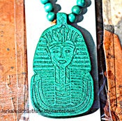 Image of ALL NEW GREEN KING TUT NECKLACE 