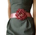 Image of Flower Sash Belt - Dusty Pink and Crystals