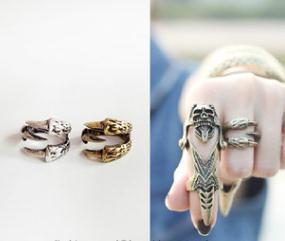 Image of Wrapped Claw Clamp Ring 