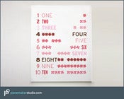 Image of Counting Numbers (Flower)