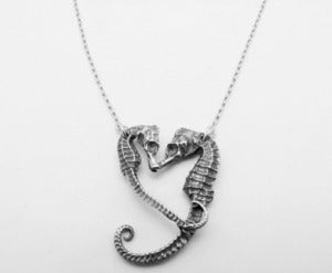 Image of Sterling Silver Seahorse Heart