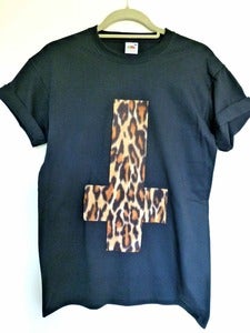 Image of Inverted Leopard Cross Tshirt