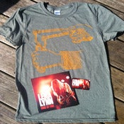 Image of Slingshot Tee with "Ring Of Fire" 7" vinyl 