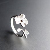 Image of Orchid - Flower Ring - Handmade Sterling Silver Ring