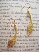 Image of Gold Plated Long Leaf Earings