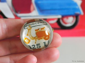 Image of LAMBRETTA LI YELLOW PIN