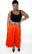 Image of Pantalon japonais orange / Orange Japanese pants