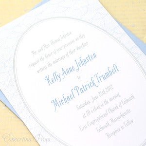 Image of Dots and Waves Wedding Invitation