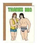 Image of Thanks Bro Greeting Card