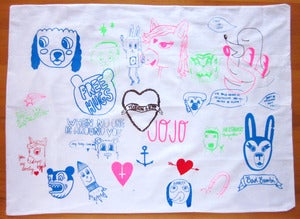 Image of Freestyle Screenprinted Pillow Case #01