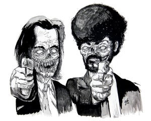Image of 'Zombie Fiction' Print