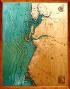 Image of Charlotte Harbor/Fort Myers/Naples, FL Wood Map