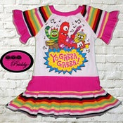 Image of **SOLD OUT** Yo Gabba Gabba Ruffle Sleeves Dress - Size 18/24 months