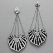 Image of Wooden and Silver earrings