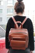 Image of Handmade Genuine Leather Backpack / Satchel / Day Pack / Traveling Bag - Unisex (m54)