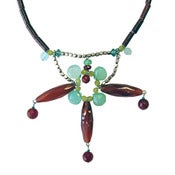 Image of Carnelian Bead Necklace by Joli Jewelry