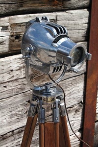 Image of Strand Electric Patt 23 Pattern Vintage Theatre Tripod Lamp