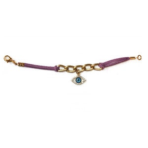 Image of Purple Evil Eye Bracelet