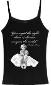 Image of Black "Conquer the World" - Girls Spaghetti