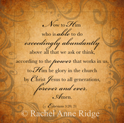 Image of Ephesians 3:20,21 Exceedingly Abundantly