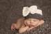 Image of "Sabrina" Bow hat in Gray and Cream