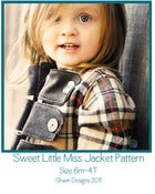 Image of Sweet Little Miss Jacket Pattern sizes 6M-6Y