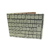 Image of QWERTY ) Grey )  Bifold Wallet