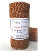 Image of Thanksgiving Orange Truffle Trendy Twine {Orange & Brown Bakers Twine} (TT)