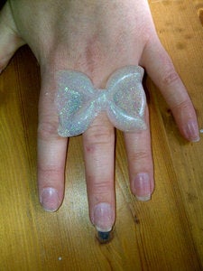 Image of White Bling Glitter Ring