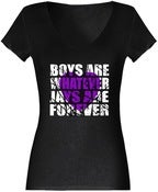 Image of Black "Jays Are Forever" - Girls Violet