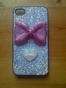 Image of Glitter Bow an Barbie Case