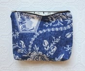 Image of Faded Toile Cosmetic Bag
