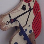 Image of Vintage 1950's Wooden Hobby Horse