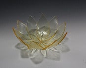 Image of Lotus bowl, medium, light yellow