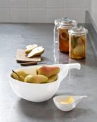 Image of Ceramic Pear and Apple Bowls 