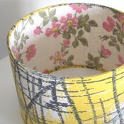 Image of Mia Blossom Barkcloth Lampshade