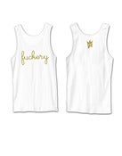 Image of fuckery tank (White/Gold)