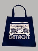 Image of Detroit Boombox Canvas Tote Bag