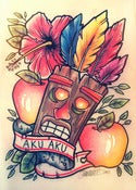 Image of Aku Aku Print 7 x 10"