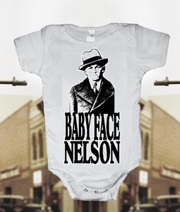 Image of BABYFACE NELSON GANGSTER BABY ONESIE ONE PIECE BODYSUIT