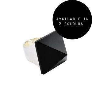 Image of Loa. Huge Pyramid Stone Ring