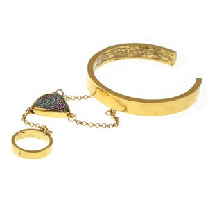 Image of Salma. Druzy Cuff Armour